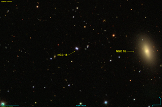 <span class="mw-page-title-main">NGC 18</span> Double star system in the constellation of Pegasus