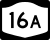 New York State Route 16A markör