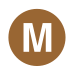 La bruno M emblemo de 1979 ĝis 2010, kiam ĝi servis la BMT Nassau Street Line en Malsupra Manhatano, kaj ekde septembro 2017 sur la R42s sur la M-Navedo inter Metropolitan Avenue kaj Myrtle-Wyckoff Avenues.