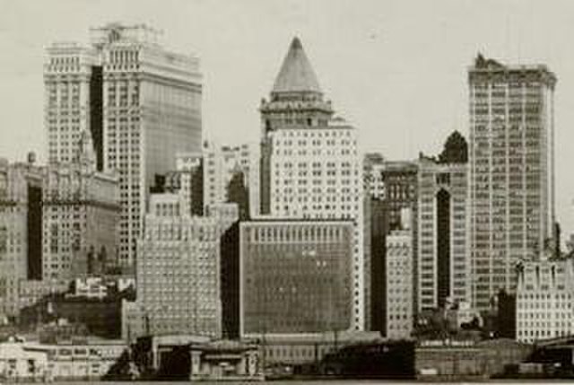 Manhattan skyline in 1912
