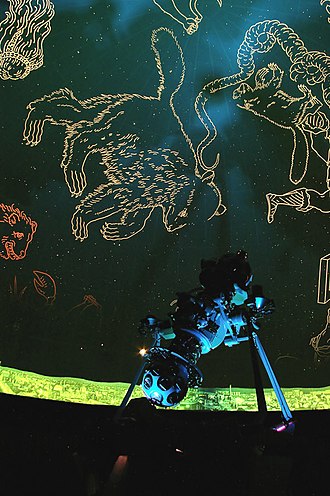 Artistic representations of the constellations projected during a planetarium show. Ncp 2.jpg