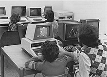 Nestar Cluster/One system in use Nestar Cluster One in use 1979.jpg