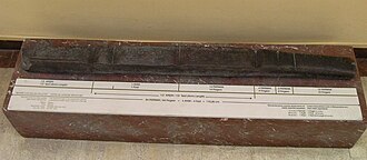 The Nippur cubit-rod, c. 2650 BCE, in the Archeological Museum of Istanbul, Turkey Nippur cubit.JPG