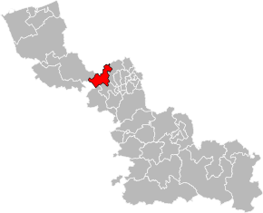 Kanton na mapě departementu Nord