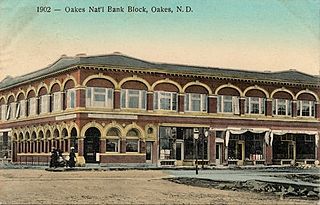 <span class="mw-page-title-main">Oakes National Bank Block</span> United States historic place