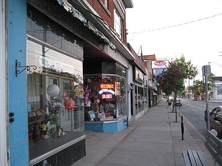 Shops along Ottawa Street