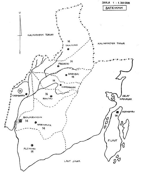 PEOPLE'S GAME MAP OF SOUTH KALIMANTAN REGION