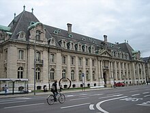 The ARBED building on the Avenue de la Liberte in Luxembourg City Palais de l'ARBED Luxembourg City 2011-08.JPG