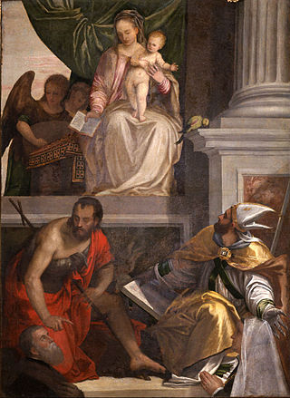 <i>Bevilacqua-Lazise Altarpiece</i> Painting by Paolo Veronese