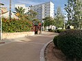 Parte del Paseo Calviá, llegando a Magaluf, con el hotel Atlantic al fondo, en Mallorca.