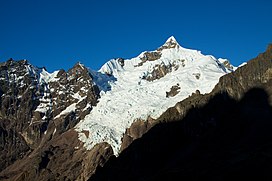 Peru - Lares Trek 016 - gprgeous glaciers spill down the high peaks (7584247754).jpg