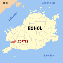 Cortes na Bohol Coordenadas : 9°43'N, 123°53'E