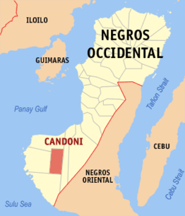 Kaart van Candoni