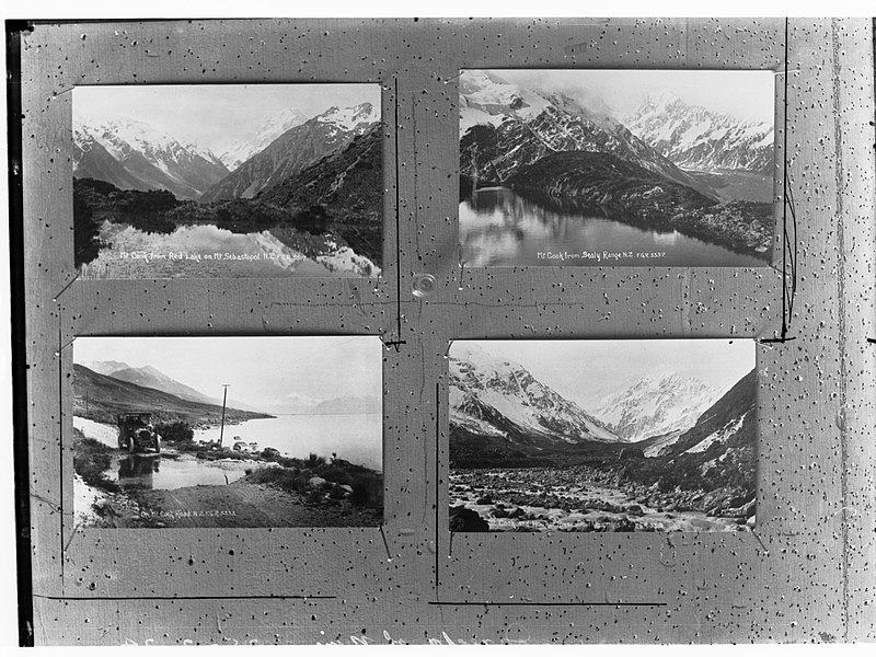 File:Photograph of postcards from New Zealand, Mount Cook(GN11823).jpg