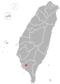 Location of Pingtung in Taiwan