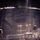 February 3: Emergency lights provided some illumination during the Super Bowl XLVII power outage. Power Failure in the Superdome during Super Bowl 2013.jpg