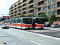 Čeština: Ukončení tramvajové trati na Letné v zastávce Sparta nápověda English: Temporary tram terminus in Prague-Letná due to the Blanka tunnel construction, Prague, CZ help