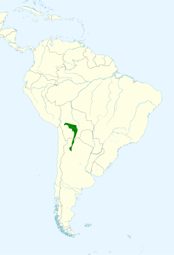 Distribución geográfica del pepitero colorado.