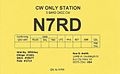 QSL N7RD