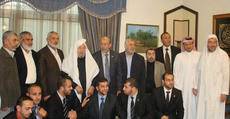 File:Qaradawi with Ismael Haniyeh.jpg