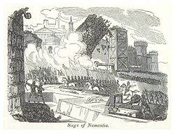 Engraving of the Siege of Numantia RUSSELL(1854) p182 Siege of Numantia.jpg