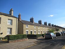 Preserved housing, originally built for the railway workers Railway village houses.jpg