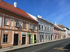 Reconstructed facades in Petrovaradin