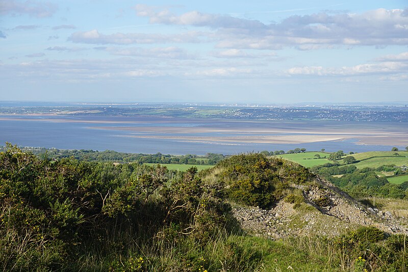 File:Remains of a former quarry on Bryn Mawr - geograph.org.uk - 5114842.jpg