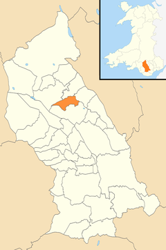 Rhondda Cynon Taf Wales Gemeinden - Aberaman North locator.png