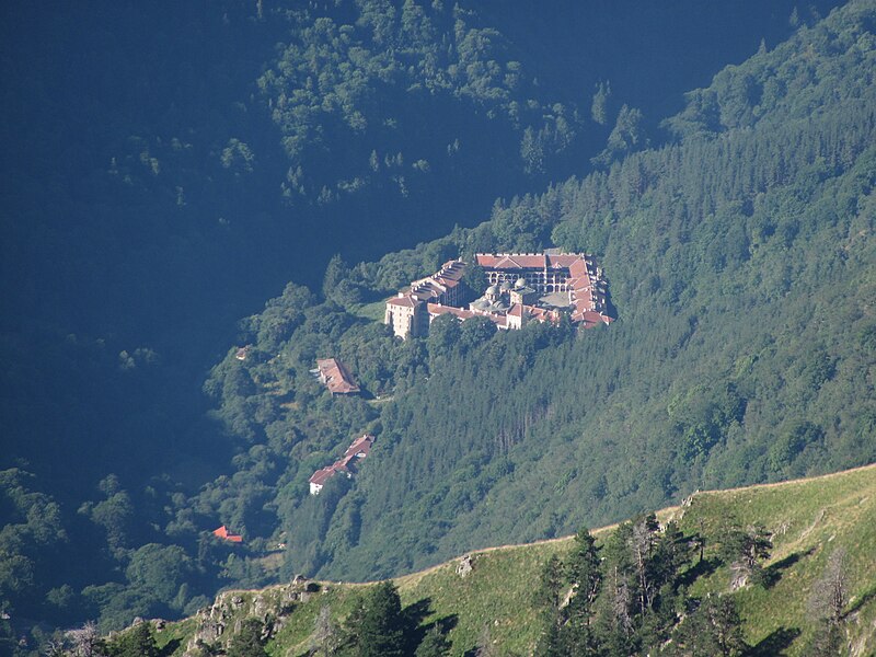 File:Rila Monastery from Rila mountains.JPG