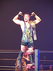 Van Dam as No Limits Wrestling (NLW) Champion at American Wrestling Rampage Rob Van Dam AWR 2009.JPG
