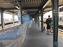 Rockaway Park - Beach 116th Street Station under reconstruction; 2007.jpg