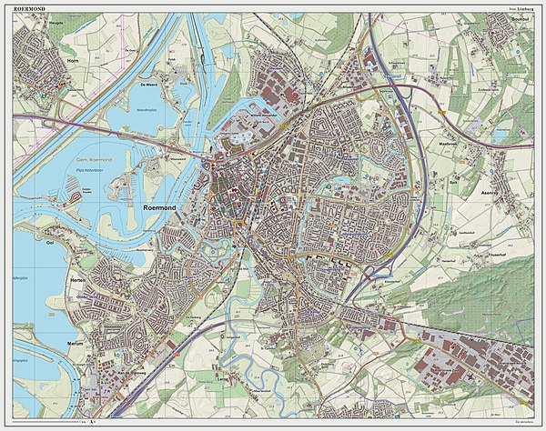 Stad Roermond: Naam, Geschiedenis, Topografie