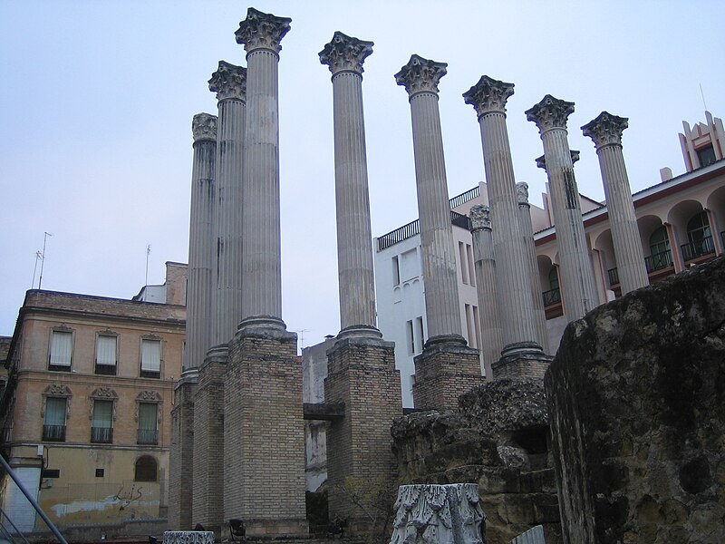 File:Roman columns in Córdoba, Spain.jpg