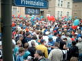 Warteschlange des 3. Ruhrmarathons