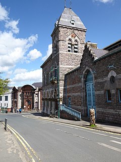 Ruthin Town Hall Municipal Building in Ruthin, Wales