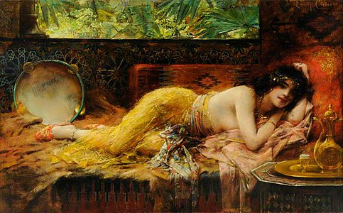 Interior with a lady (Odalisque) -