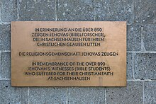 Memorial plaque at Sachsenhausen concentration camp Sachsenhausen-witness-wyrd.jpg