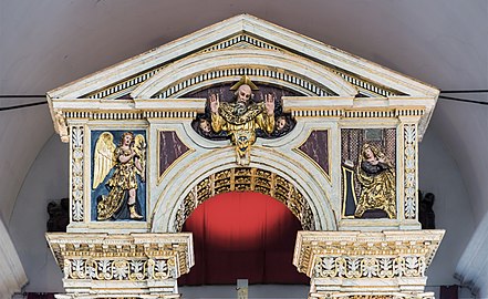   Pediment of Maine altar