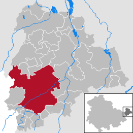 Kaart van Schmölln
