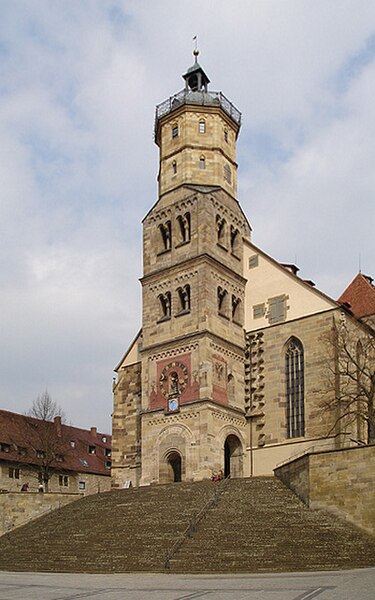 The Michaelskirche in Schwaebisch Hall, where Johannes Brenz served as pastor.