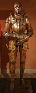 Scuola veneta, statua lignea di niccolò III orsini in armatura, 1496-1510 ca. 02.jpg
