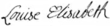 Signature de Louise-Élisabeth de France