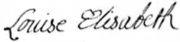 Signature of Louise Élisabeth de France1.png