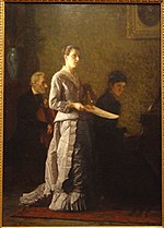 Thumbnail for File:Singing a Pathetic Song, by Thomas Eakins, 1881 - Corcoran Gallery of Art - DSC01170.JPG