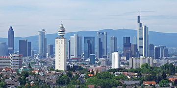 Skyline mit dem Messe- und Bankenviertel