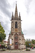 Catholic parish church of St. Elisabeth with churchyard and furnishings