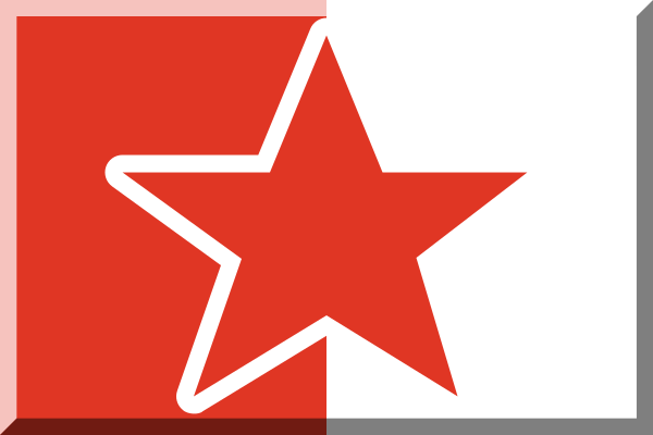 File:Sports flag icons - Rust white with rust star.svg