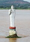 Buddha Statue in Nagavali River at Srikakulam