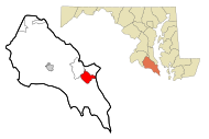 Lexingtonia Saeptum (Terra Mariae): situs